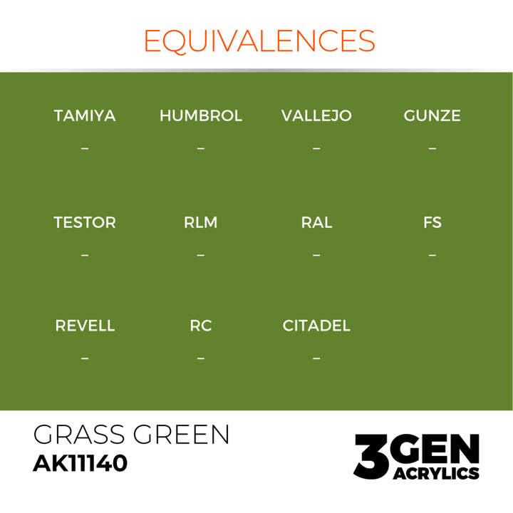 3GEN Acrylics: Grass Green (AK Interactive) (AK11140)