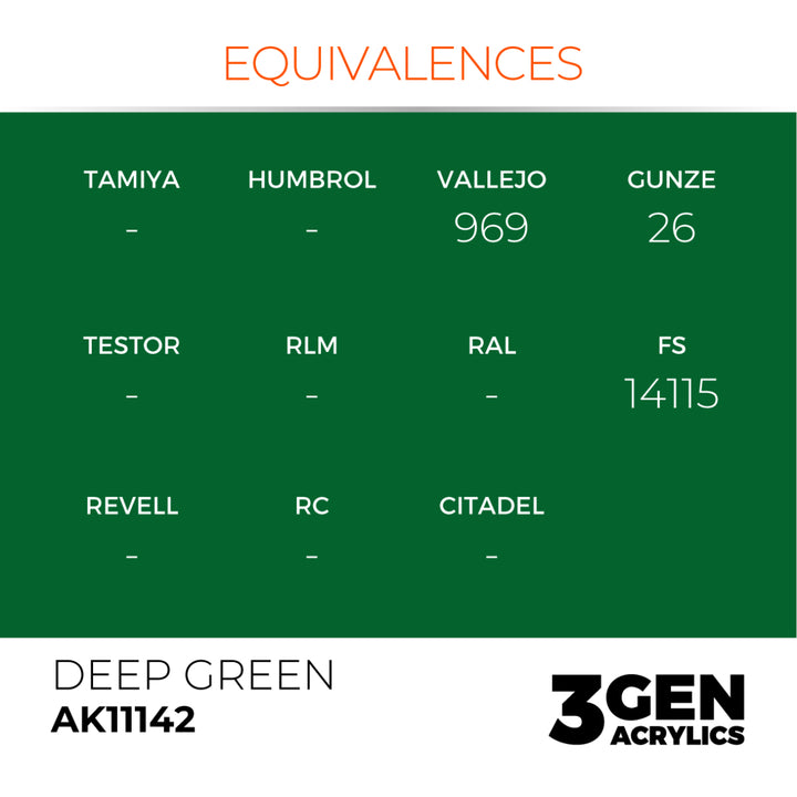3GEN Acrylics: Deep Green – Intense (AK Interactive) (AK11142)