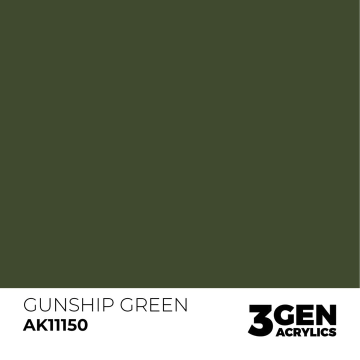 3GEN Acrylics: Gunship Green (AK Interactive) (AK11150)