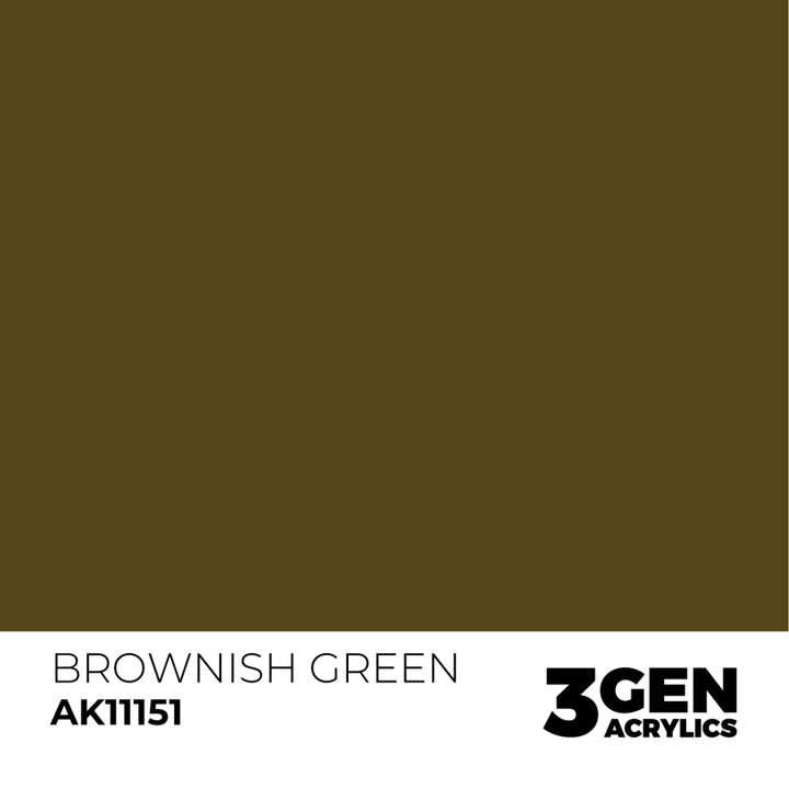 3GEN Acrylics: Brownish Green (AK Interactive) (AK11151)