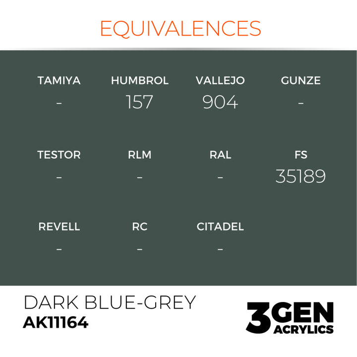 3GEN Acrylics: Dark Blue-grey (AK Interactive) (AK11164)