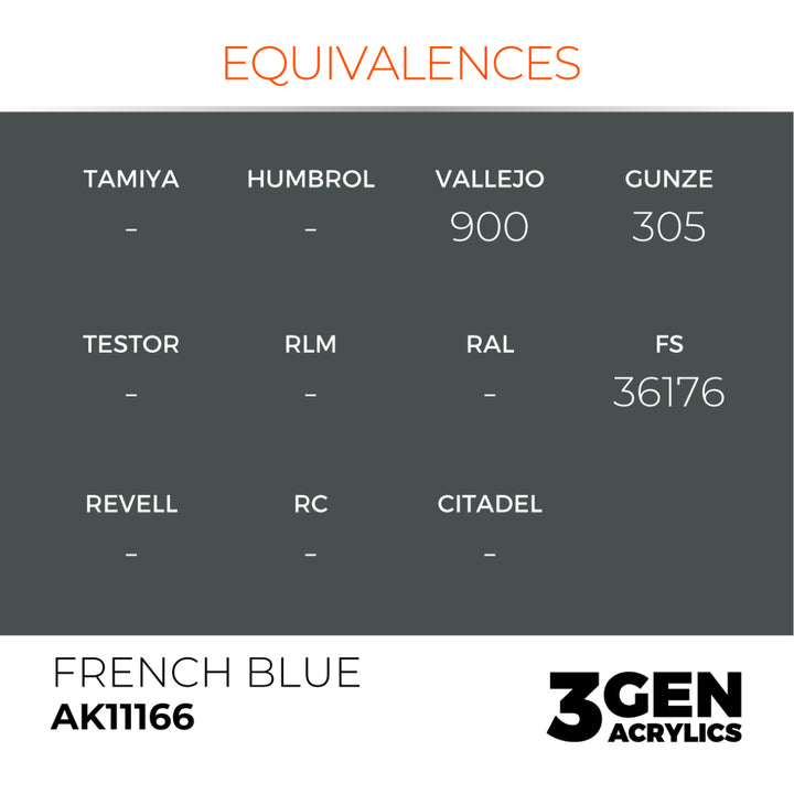 3GEN Acrylics: French Blue (AK Interactive) (AK11166)