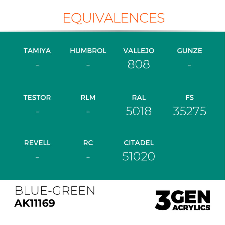 3GEN Acrylics: Blue-green (AK Interactive) (AK11169)