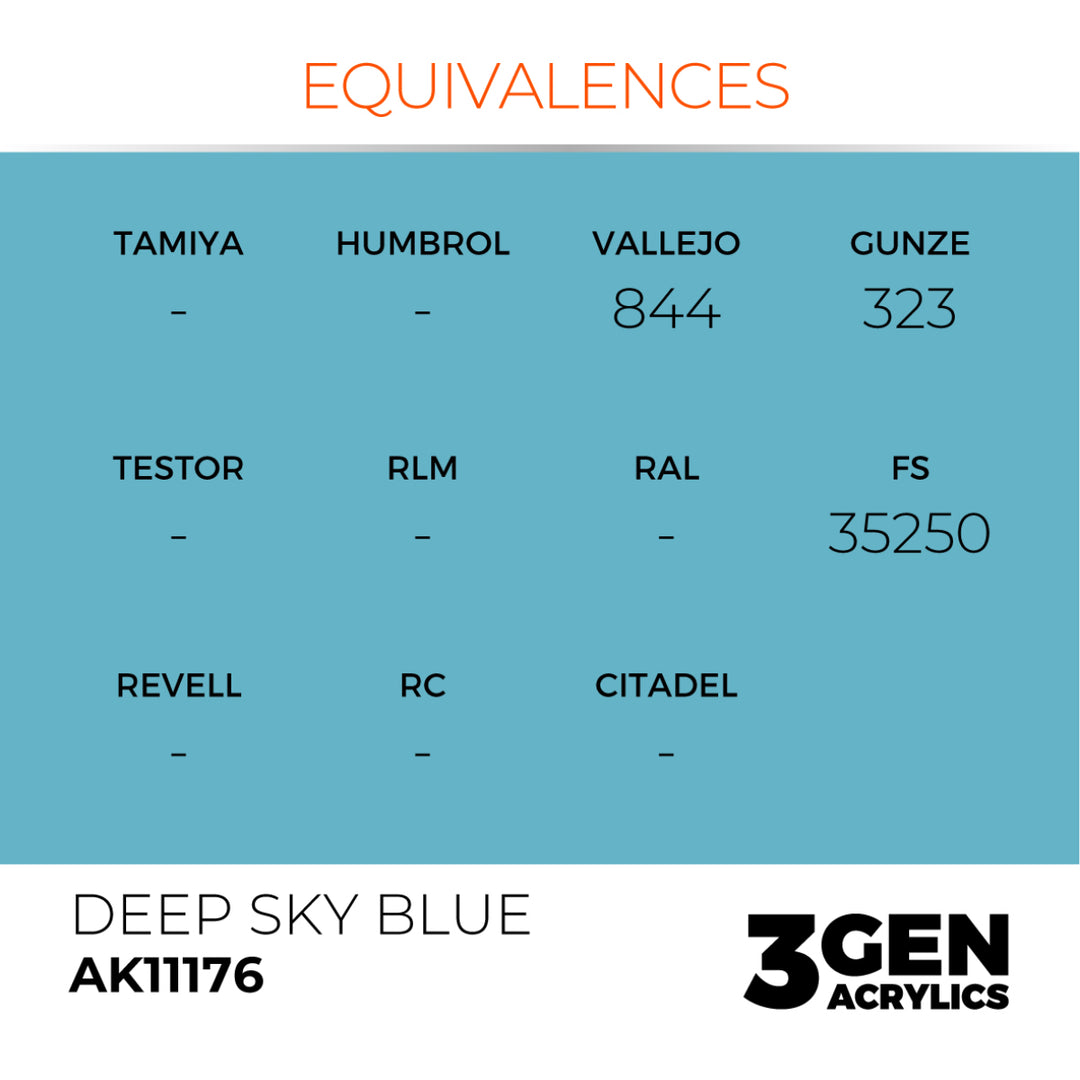 3GEN Acrylics: Deep Sky Blue (AK Interactive) (AK11176)