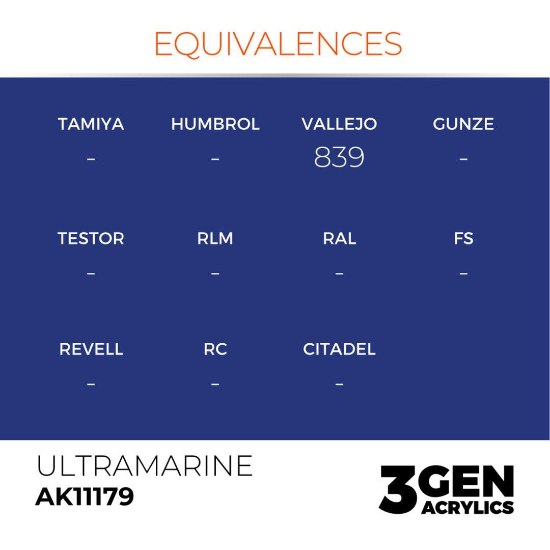 3GEN Acrylics: Ultramarine (AK Interactive) (AK11179)
