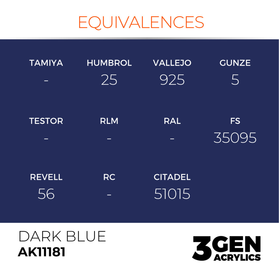 3GEN Acrylics: Dark Blue (AK Interactive) (AK11181)