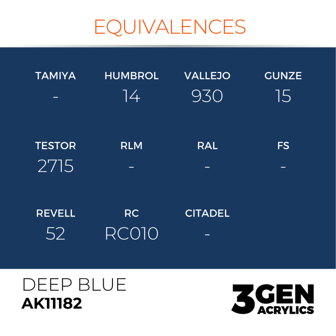 3GEN Acrylics: Deep Blue – Intense (AK Interactive) (AK11182)