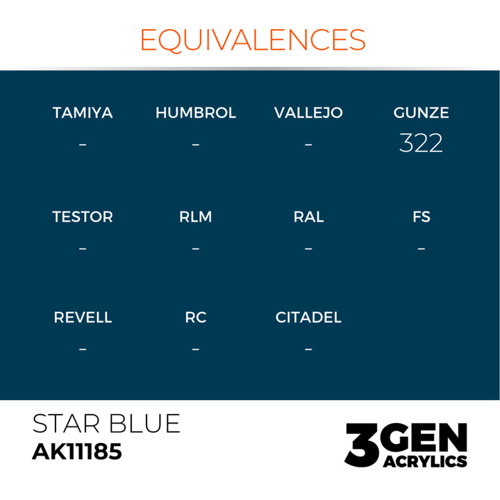 3GEN Acrylics: Star Blue (AK Interactive) (AK11185)