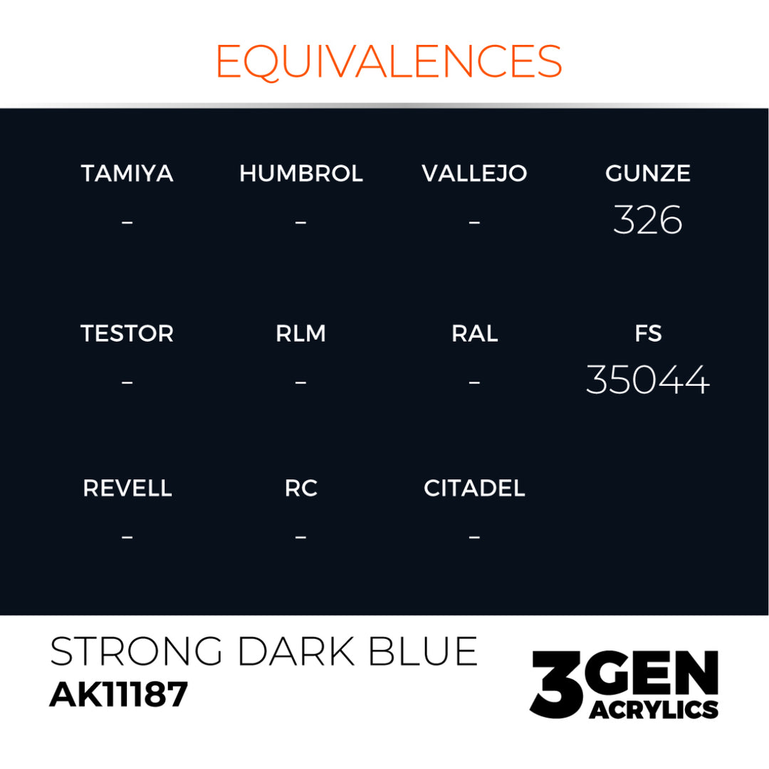 3GEN Acrylics: Strong Dark Blue (AK Interactive) (AK11187)