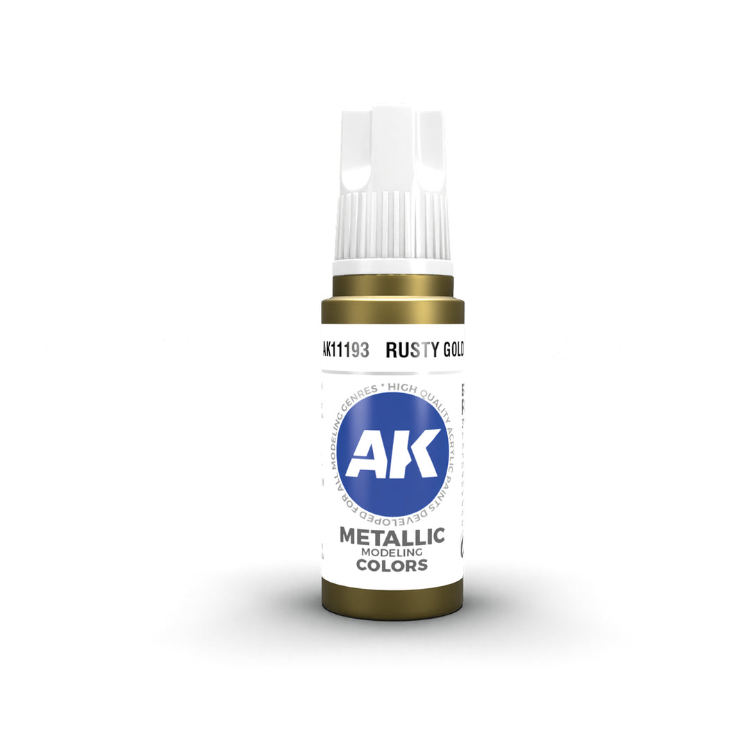 3GEN Acrylics: Rusty Gold – Metallic (AK Interactive) (AK11193)