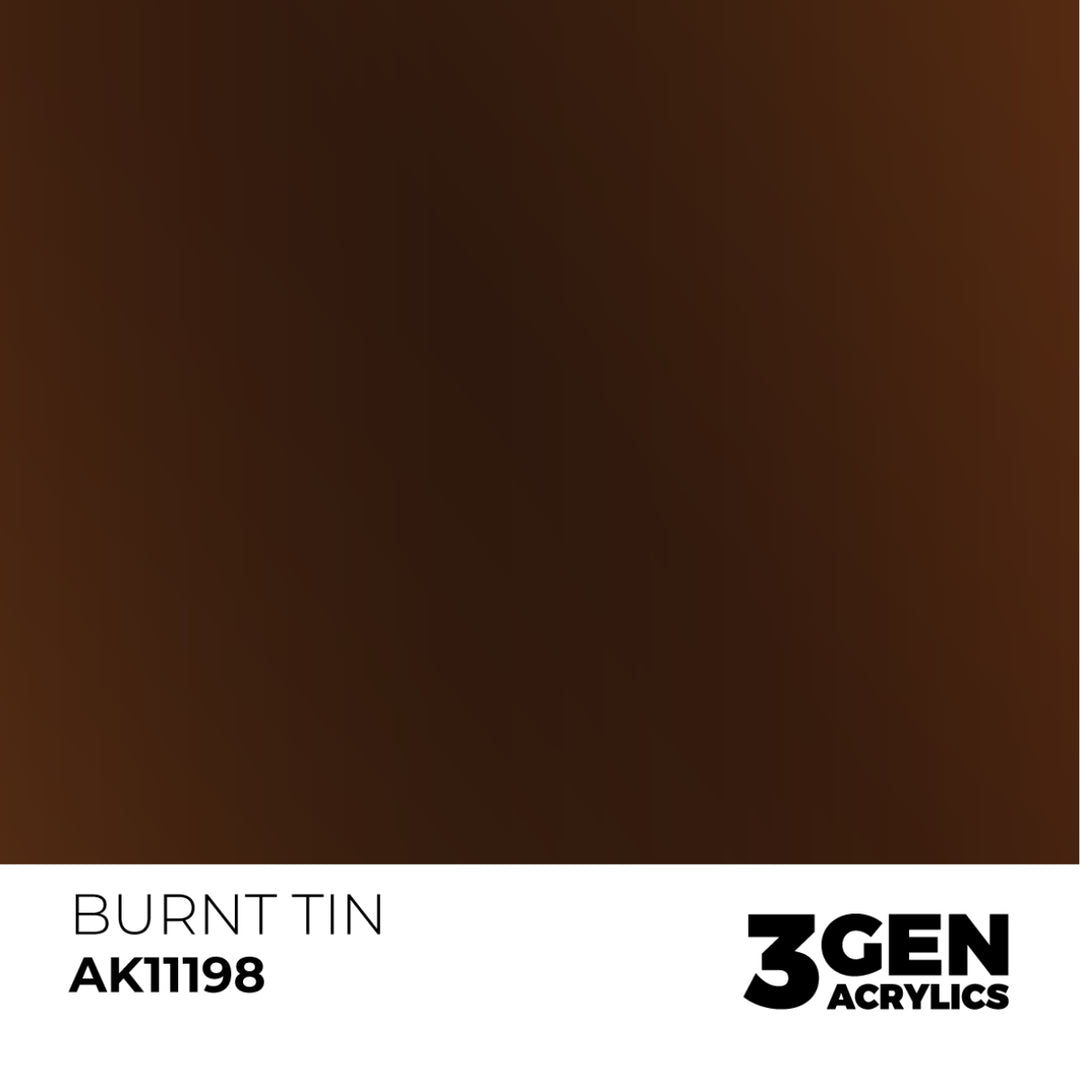 3GEN Acrylics: Burnt Tin – Metallic (AK Interactive) (AK11198)