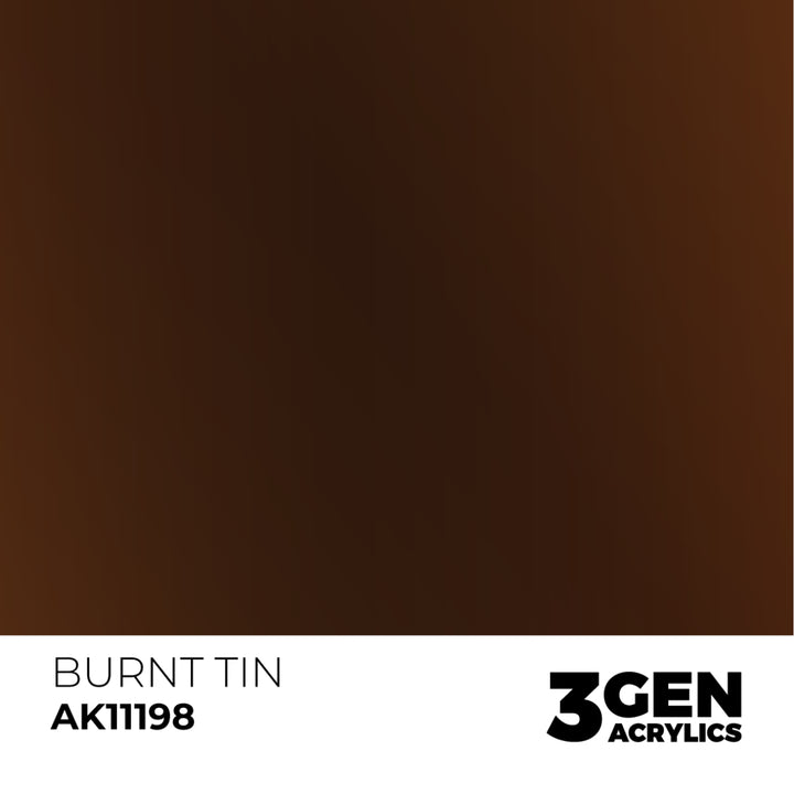 3GEN Acrylics: Burnt Tin – Metallic (AK Interactive) (AK11198)