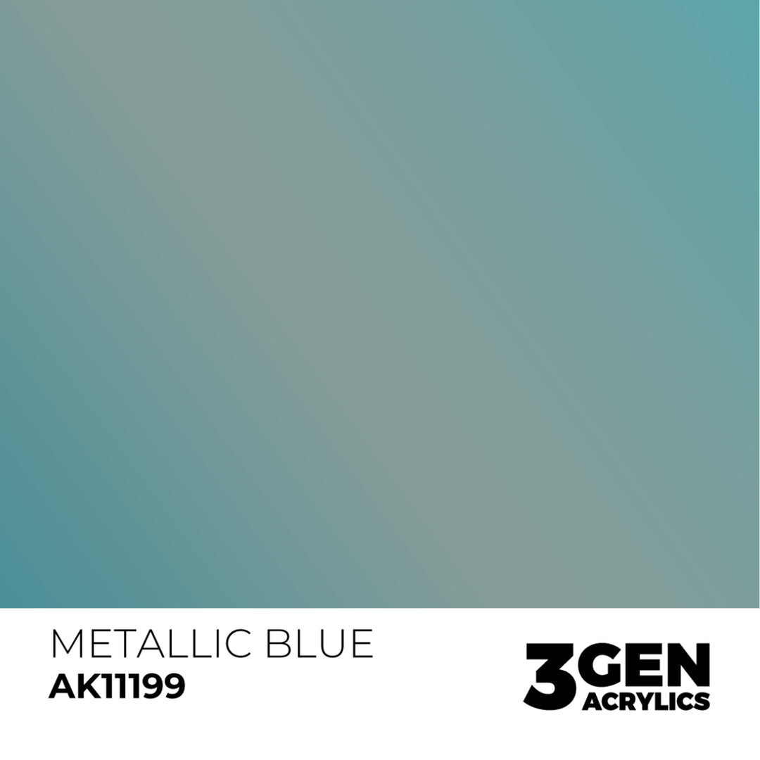 3GEN Acrylics: Metallic Blue – Metallic (AK Interactive) (AK11199)