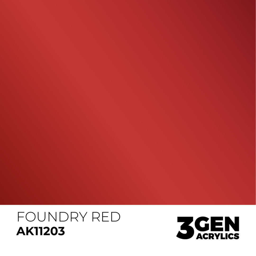 3GEN Acrylics: Foundry Red – Metallic (AK Interactive) (AK11203)