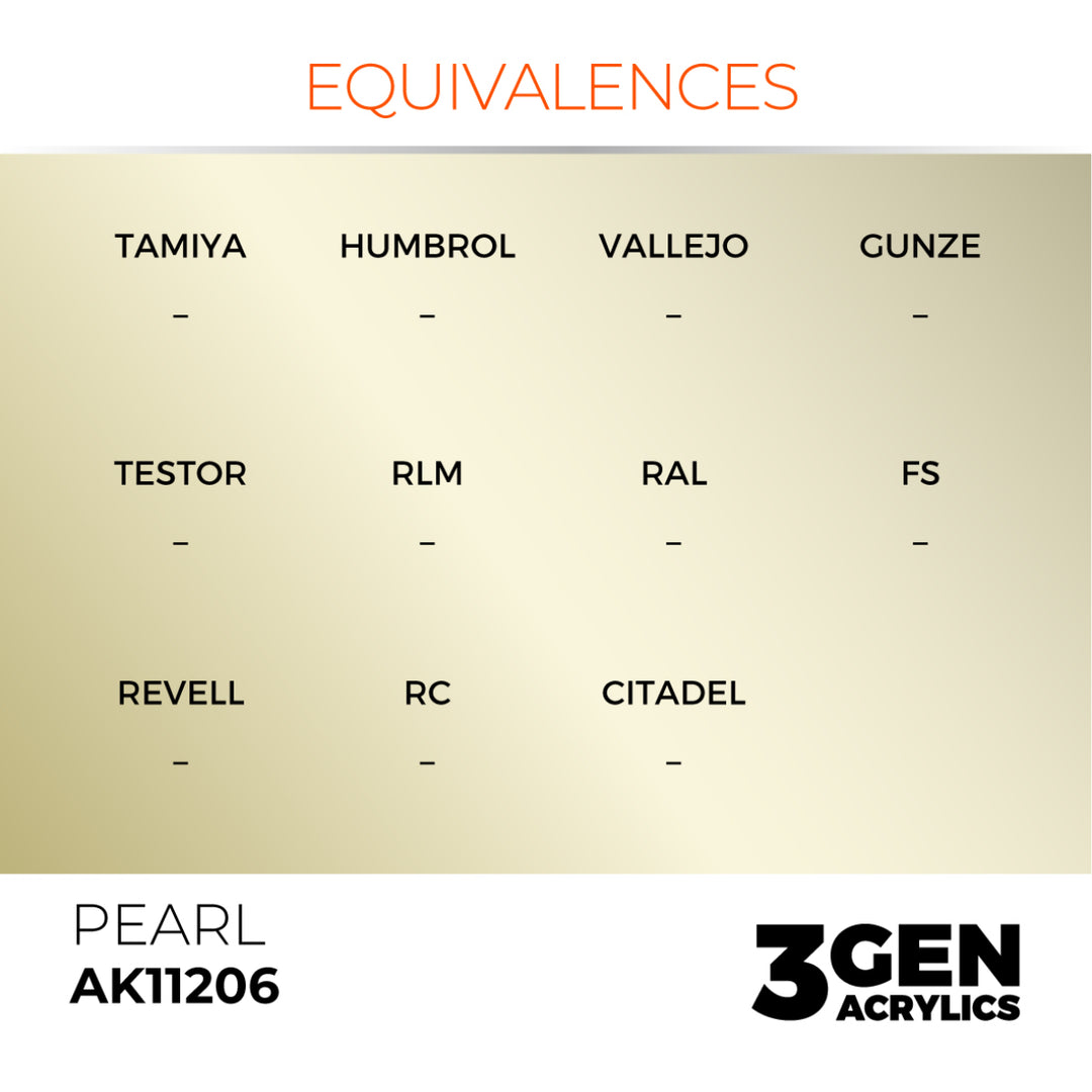 3GEN Acrylics: Pearl – Metallic (AK Interactive) (AK11206)