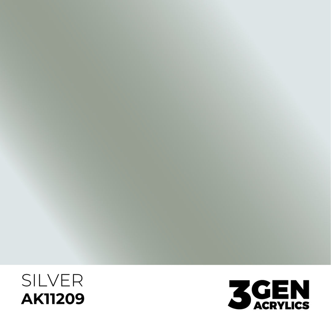 3GEN Acrylics: Silver – Metallic (AK Interactive) (AK11209)