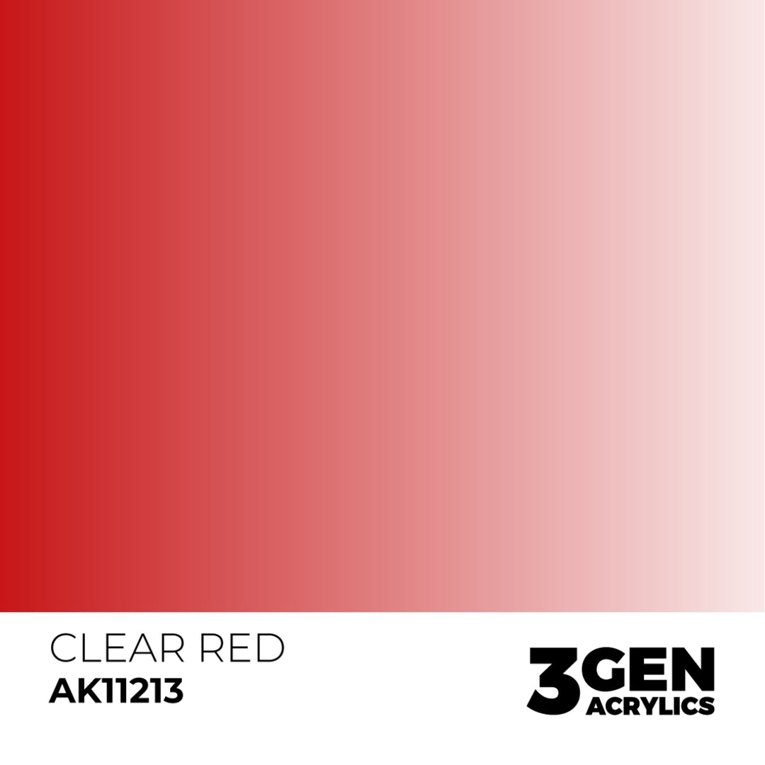 3GEN Acrylics: Clear Red (AK Interactive) (AK11213)