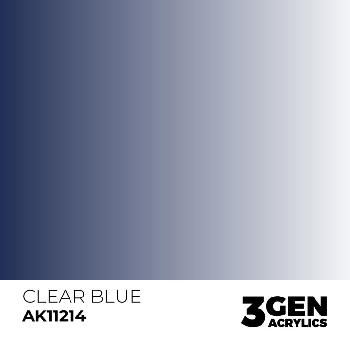 3GEN Acrylics: Clear Blue (AK Interactive) (AK11214)
