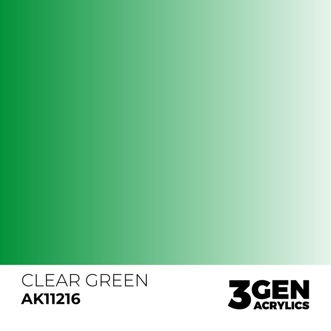 3GEN Acrylics: Clear Green (AK Interactive) (AK11216)