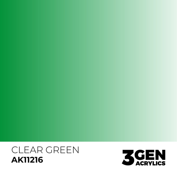 3GEN Acrylics: Clear Green (AK Interactive) (AK11216)