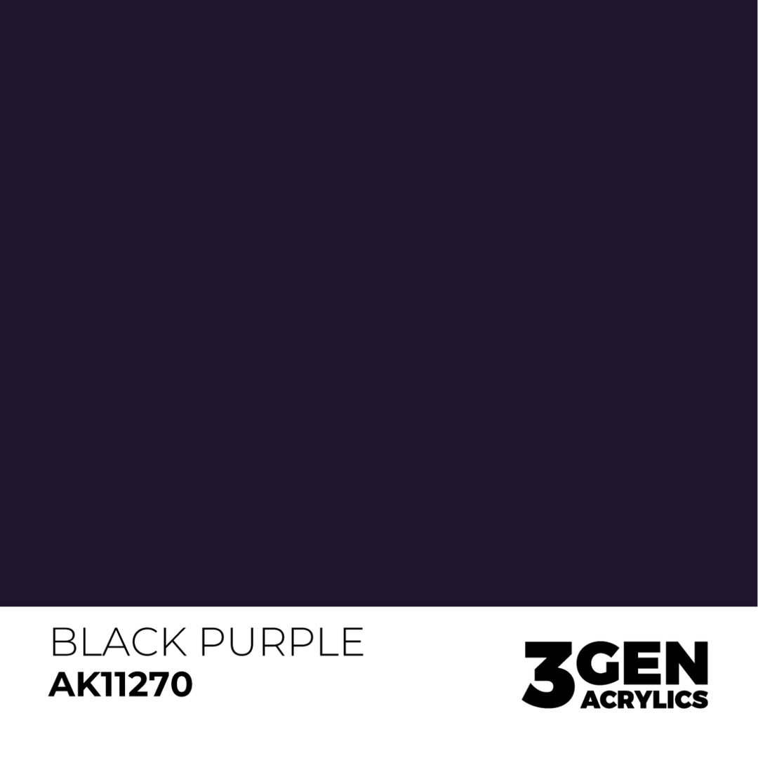 3GEN Acrylics: Black Purple – Color Punch (AK Interactive) (AK11270)