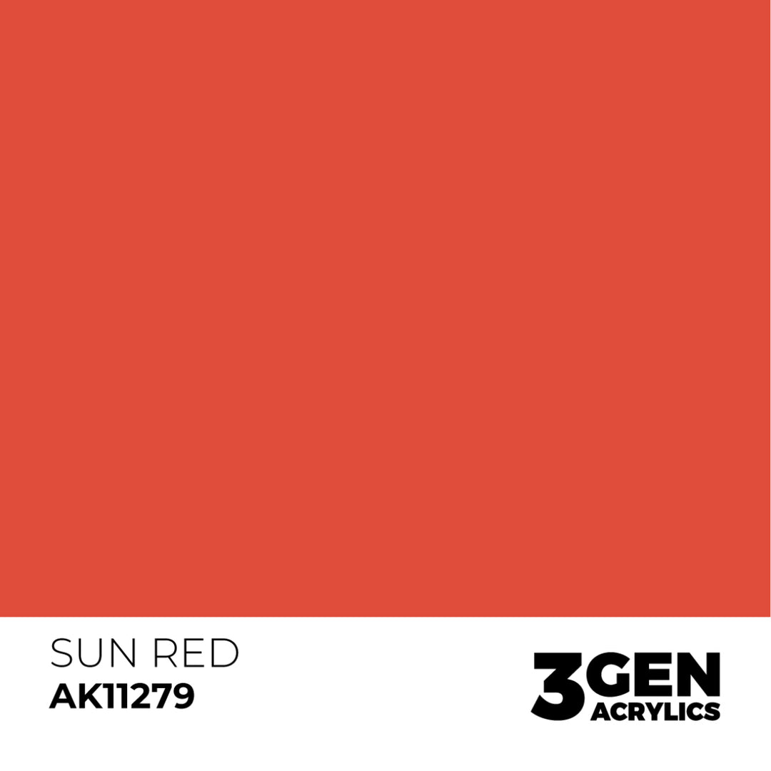 3GEN Acrylics: Sun Red – Color Punch (AK Interactive) (AK11279)