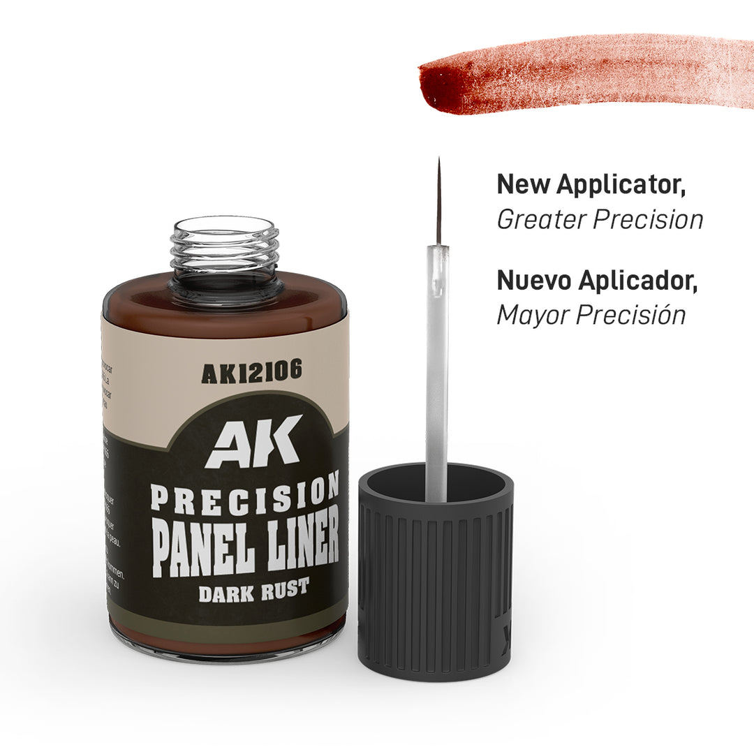 Dark Rust Precision Panel Liner (AK Interactive) (AK12106)