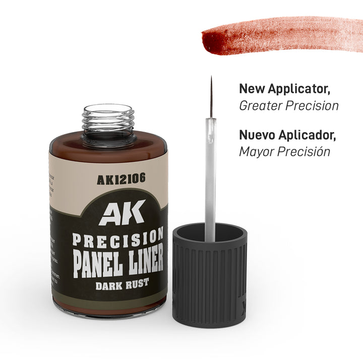 Dark Rust Precision Panel Liner (AK Interactive) (AK12106)