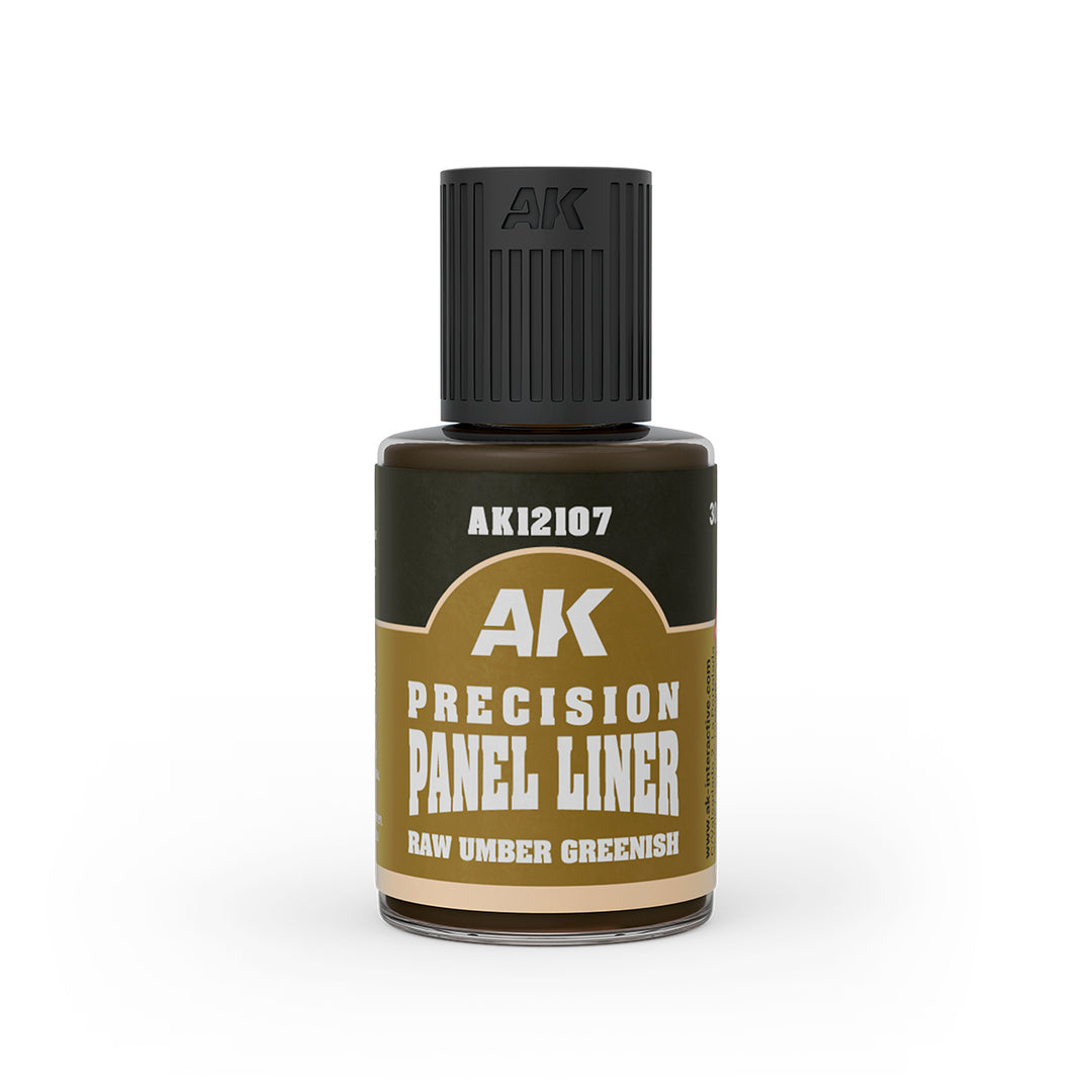 Raw Umber Greenish Precision Panel Liner (AK Interactive) (AK12107)