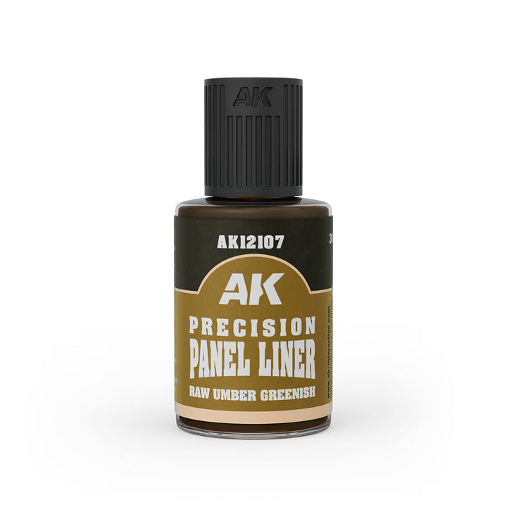 Raw Umber Greenish Precision Panel Liner (AK Interactive) (AK12107)