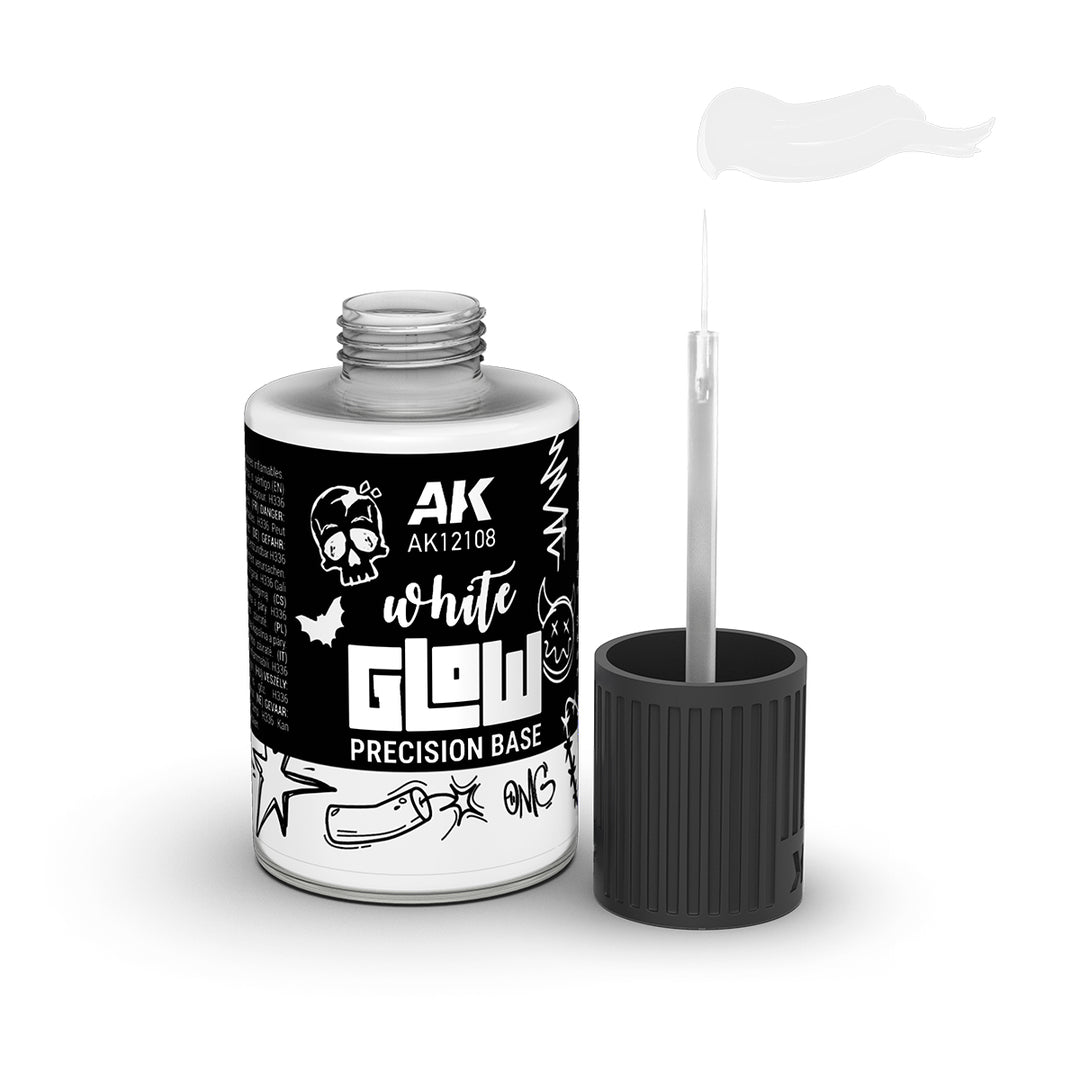 White Glow Precision Base (AK Interactive) (AK12108)