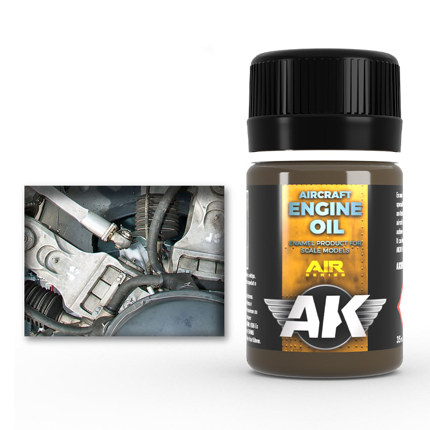 Enamel: Aircraft Engine Oil (AK Interactive) (AK2019)