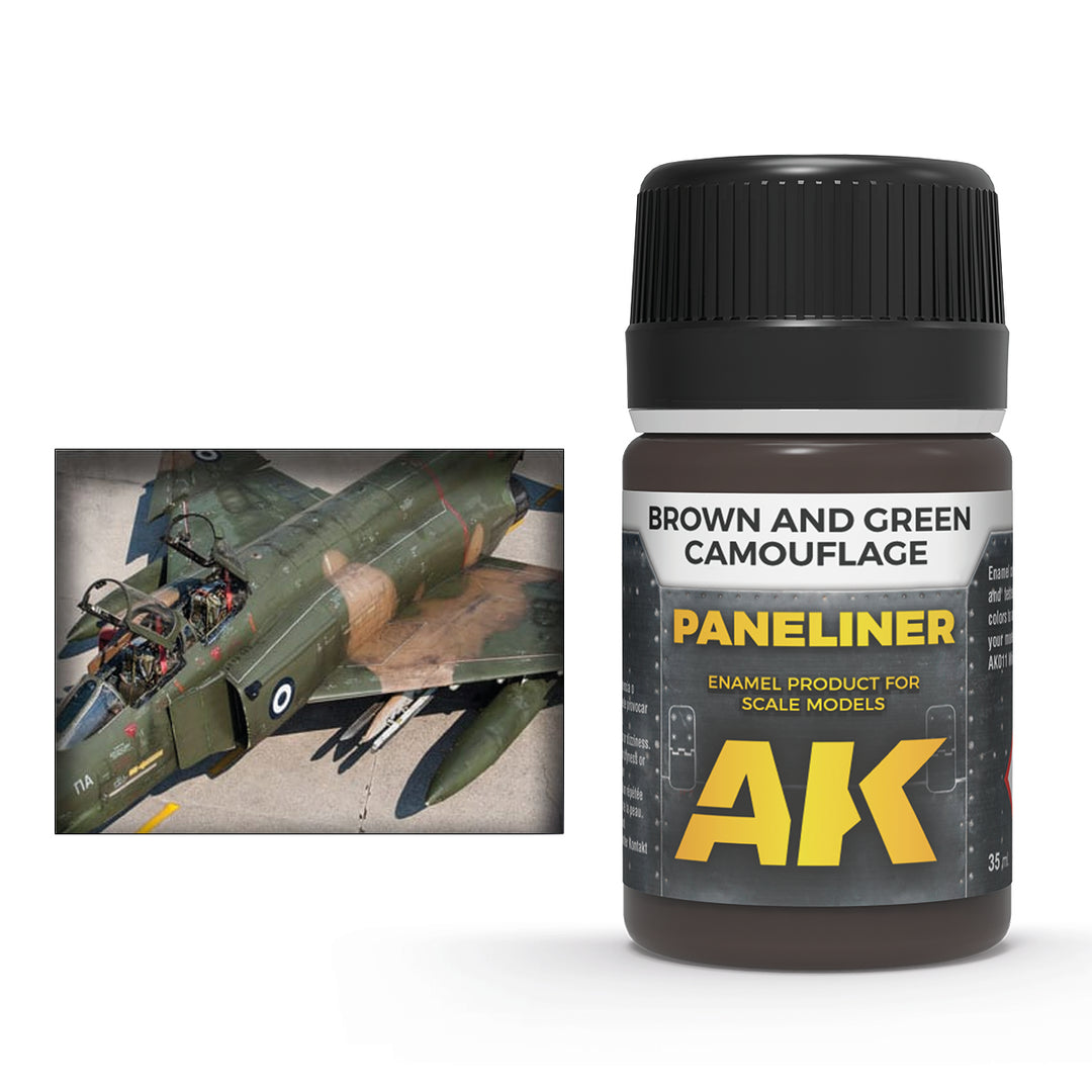 Paneliner: Brown and Green Camouflage (AK Interactive) (AK2071)