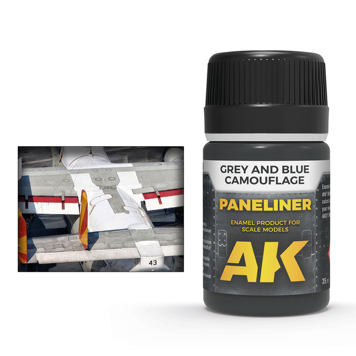 Paneliner: Grey and Blue Camouflage (AK Interactive) (AK2072)