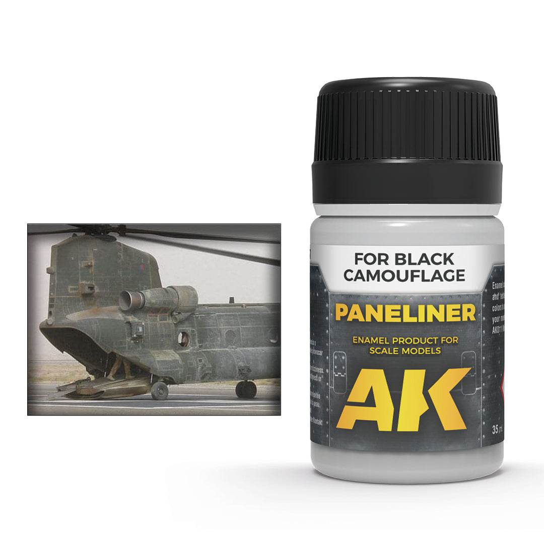 Paneliner: Black Camouflage (AK Interactive) (AK2075)
