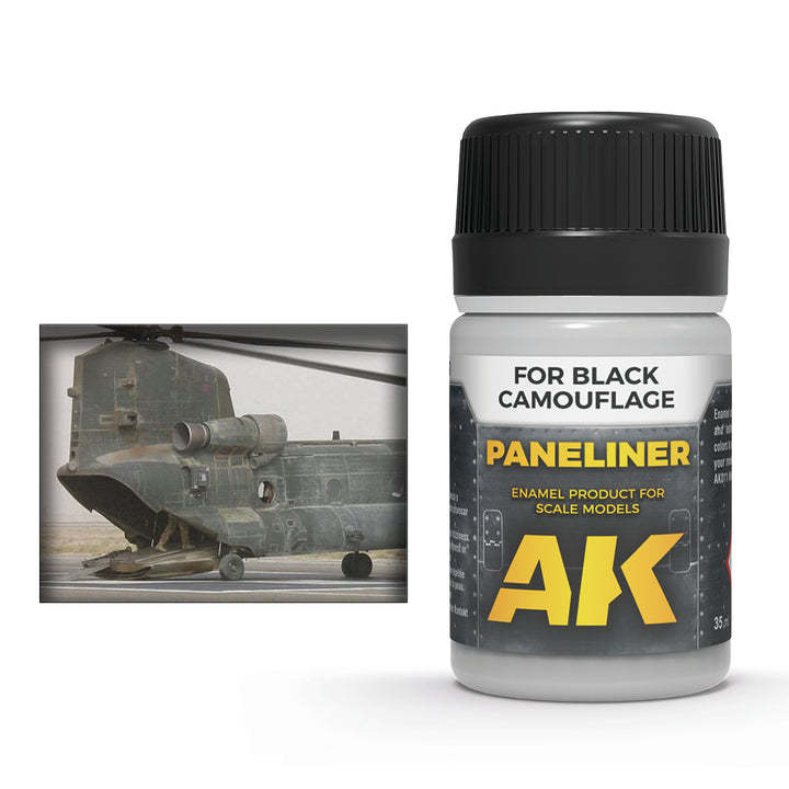 Paneliner: Black Camouflage (AK Interactive) (AK2075)