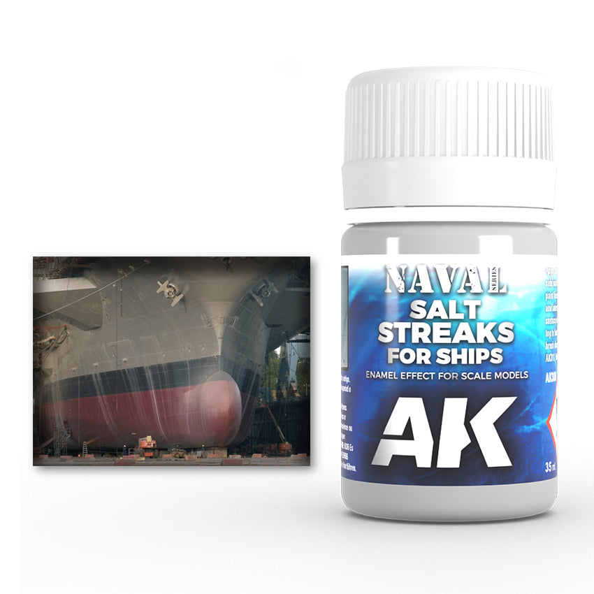 Enamel: Naval Salt Streaks for Ships (AK Interactive) (AK306)