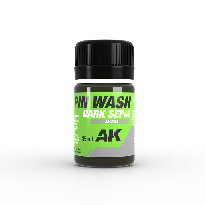 Enamel: Pin Wash - Dark Sepia (AK Interactive) (AK324)
