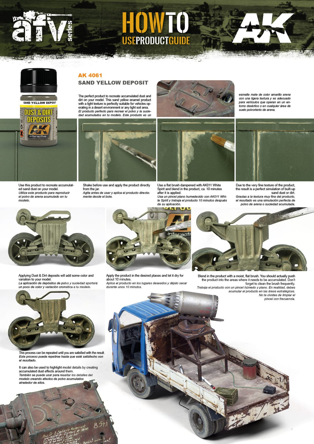Enamel: Dust & Dirt Deposits - Sand Yellow (AK Interactive) (AK4061)