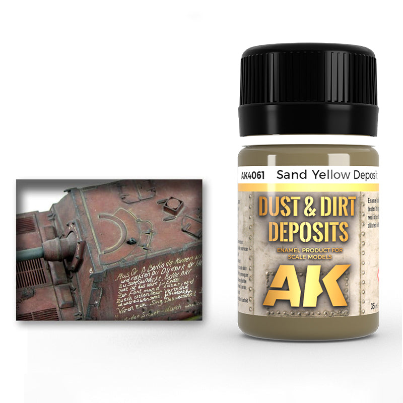 Enamel: Dust & Dirt Deposits - Sand Yellow (AK Interactive) (AK4061)
