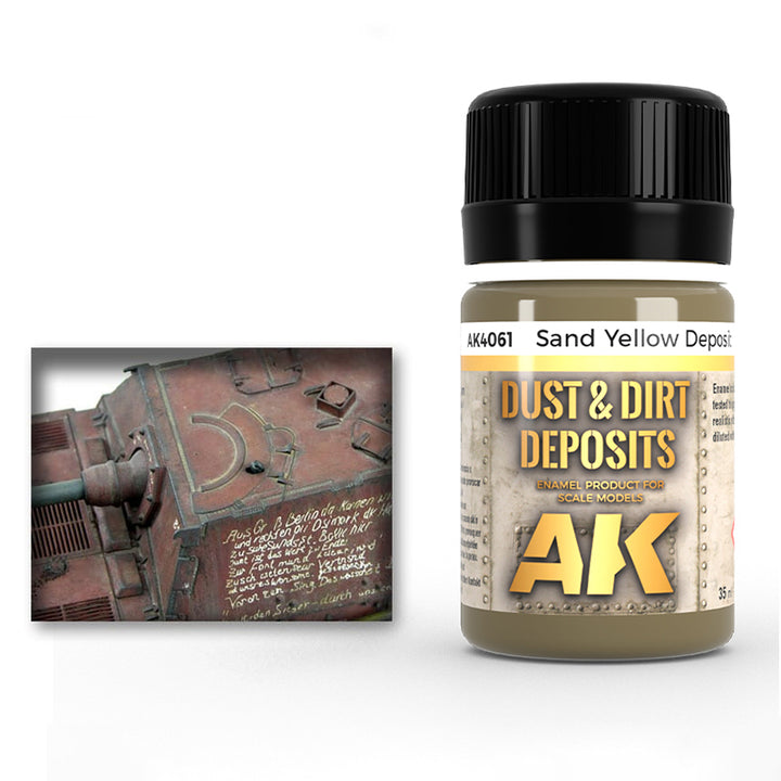 Enamel: Dust & Dirt Deposits - Sand Yellow (AK Interactive) (AK4061)
