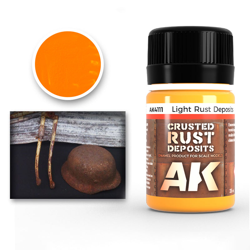 Enamel: Crusted Rust Deposits - Light Rust (AK Interactive) (AK4111)