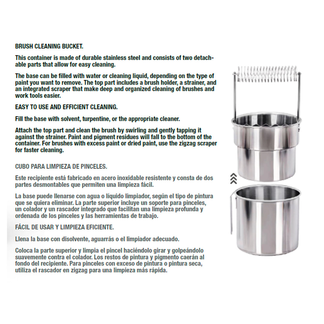 Stainless Steel Paint Brush Cleaner (AK Interactive) (AK9569)