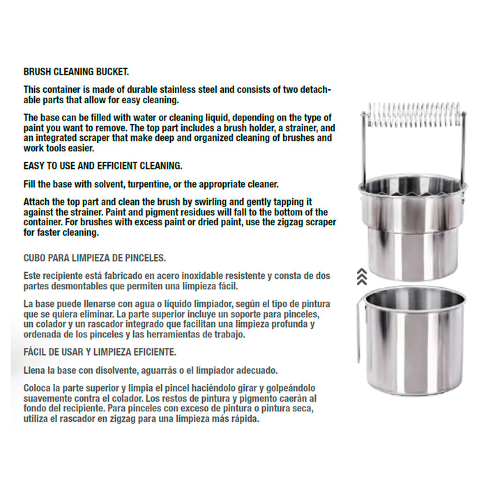 Stainless Steel Paint Brush Cleaner (AK Interactive) (AK9569)