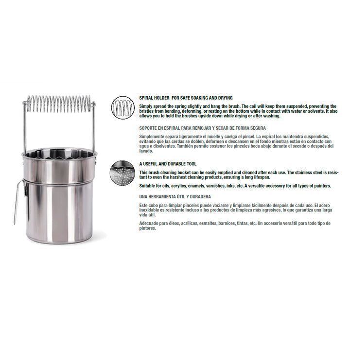 Stainless Steel Paint Brush Cleaner (AK Interactive) (AK9569)