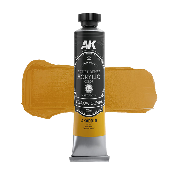 Yellow Color Set – Artistic Dense Acrylic Color (AK Interactive) (AKAD106)