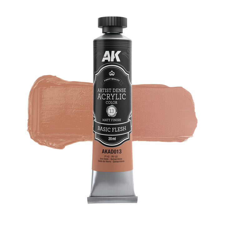 Flesh Color Set – Artistic Dense Acrylic Color (AK Interactive) (AKAD105)