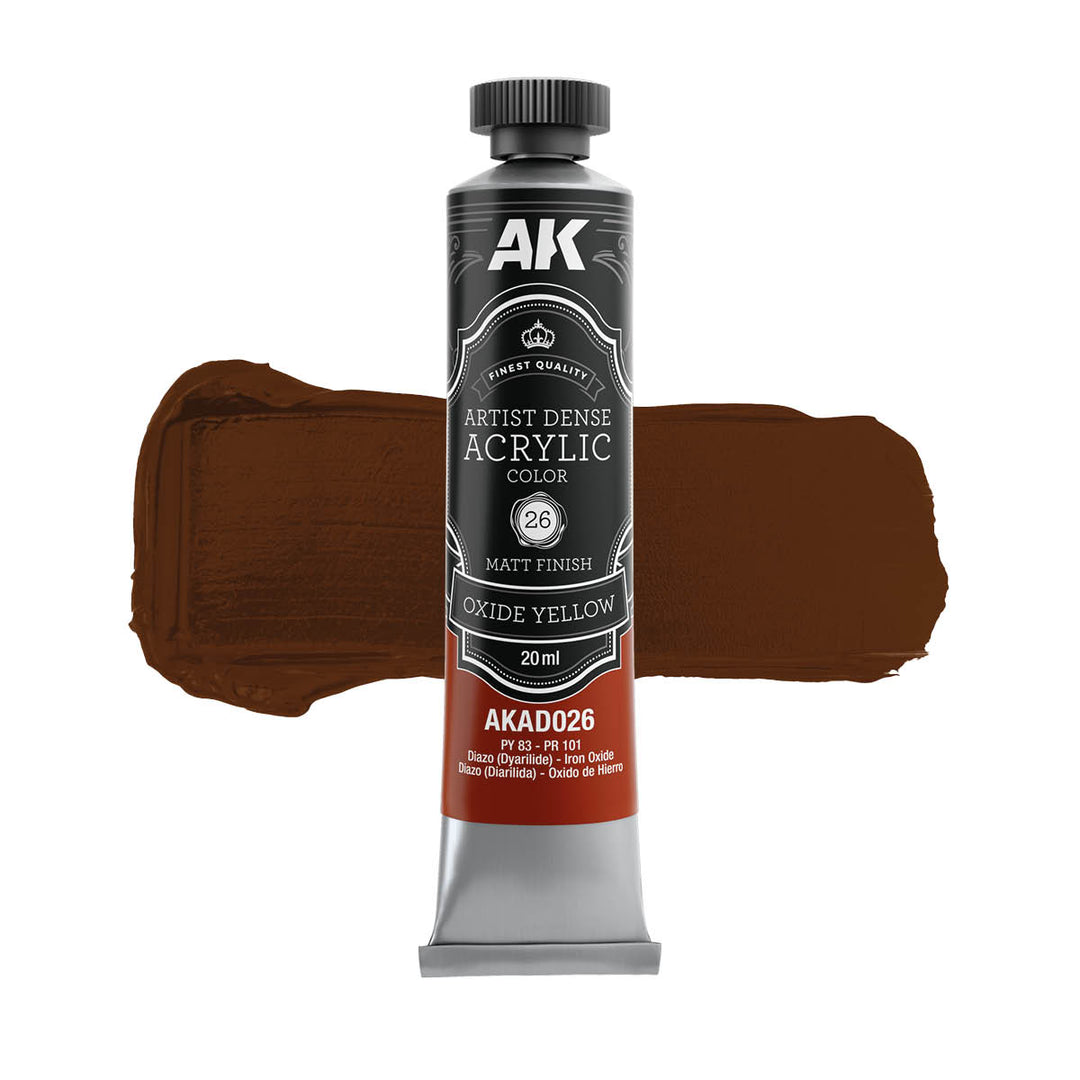 Yellow Color Set – Artistic Dense Acrylic Color (AK Interactive) (AKAD106)
