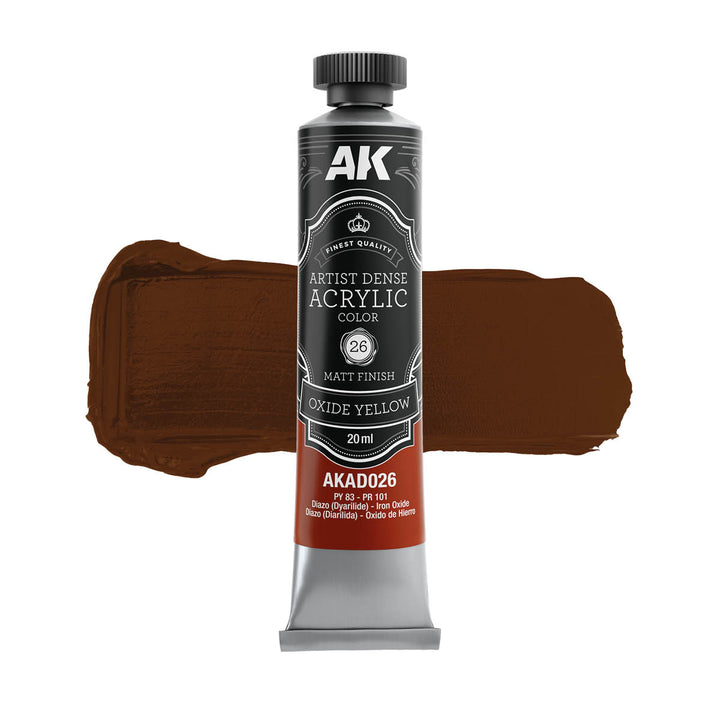 Yellow Color Set – Artistic Dense Acrylic Color (AK Interactive) (AKAD106)