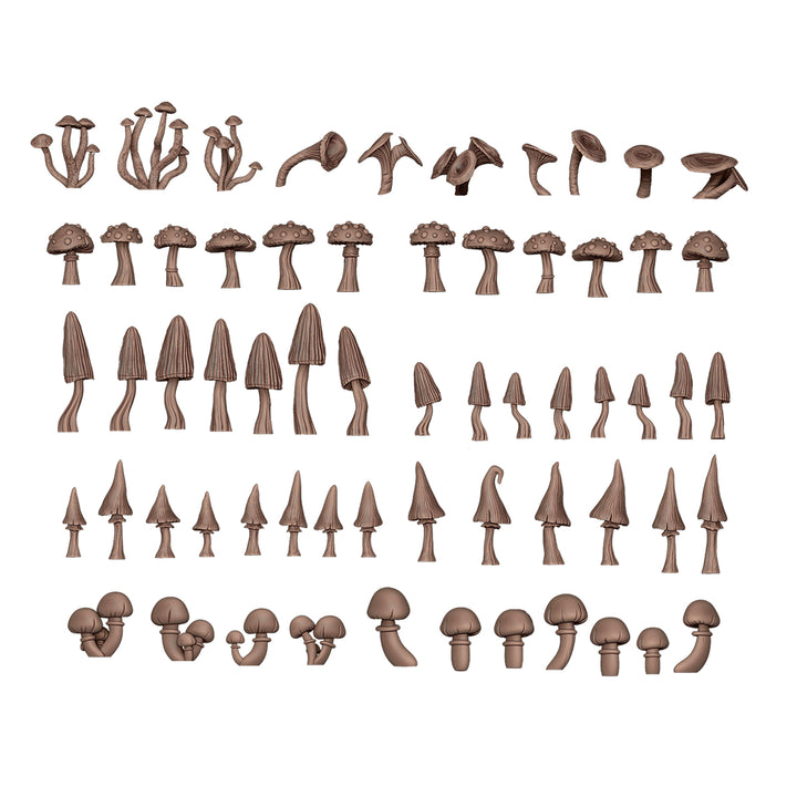 Forest Mushrooms – AK Basing Bits (AK Interactive) (AKBIT0005)